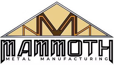 Logo for Mammoth Metal Manufacturing. Features an architectural frame with the letter 