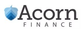 Acorn Finance logo featuring a blue acorn icon and dark gray text. "Acorn" is above "FINANCE".
