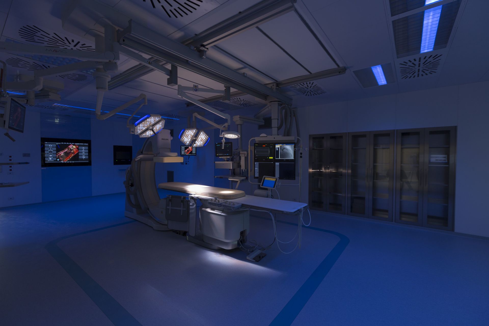 sale operatorie careggi con luci spente