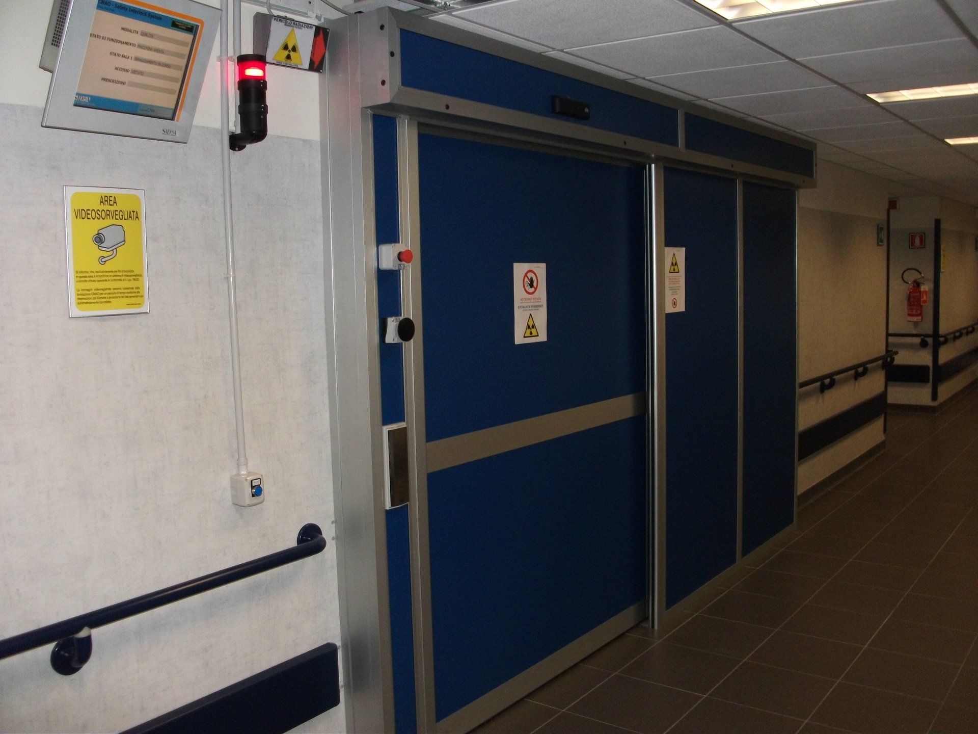 Porte scorrevoli automatiche schermate