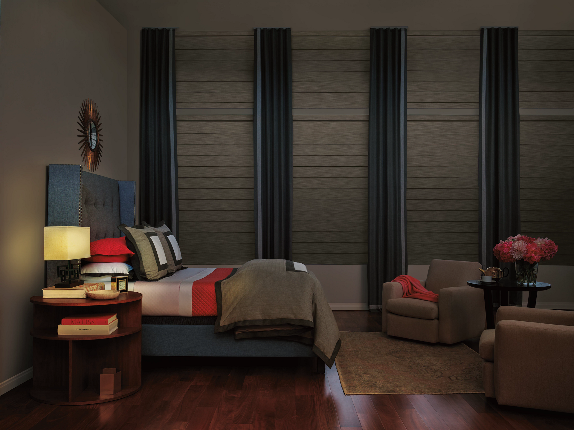 Hunter Douglas Vignette® Roman Shades near Marriottsville and Frederick, Maryland (MD).