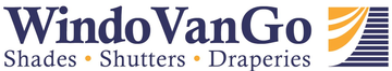 Logo for WindoVanGo featuring dark blue text reading 