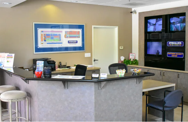 Inside the office at STOR-N-LOCK Self Storage in Palm Desert, California