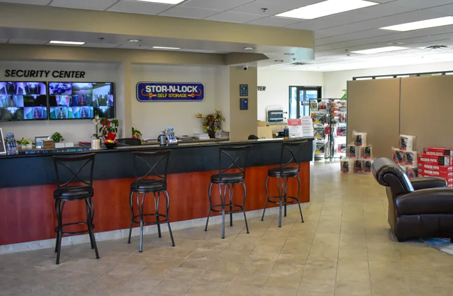 Inside the office at STOR-N-LOCK Self Storage in Rancho Cucamonga, California