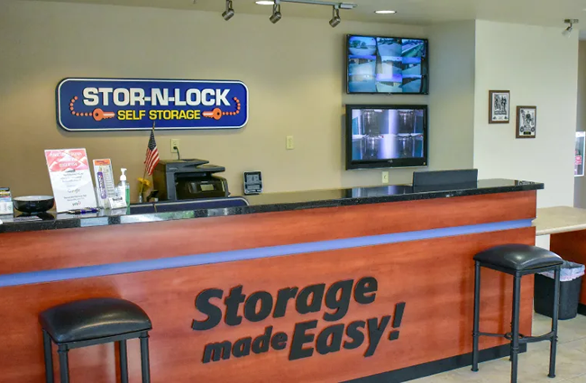 Inside the office at STOR-N-LOCK Self Storage in Redlands, California