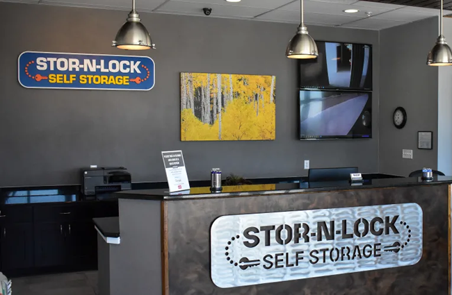 Inside the office at STOR-N-LOCK Self Storage in Colorado Springs, Colorado