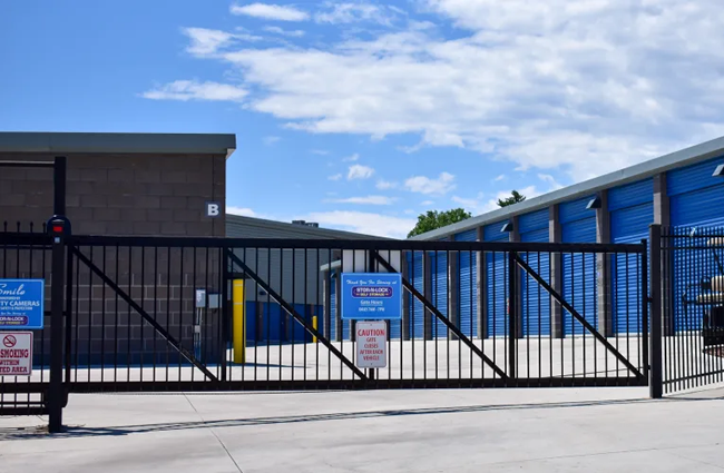 The front gate at STOR-N-LOCK Self Storage in Colorado Springs, Colorado