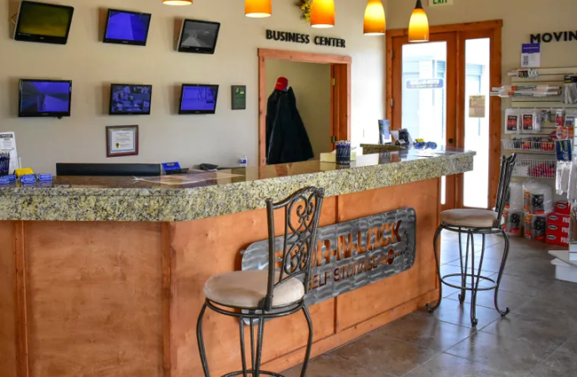 Inside the office at STOR-N-LOCK Self Storage in Gypsum, Colorado