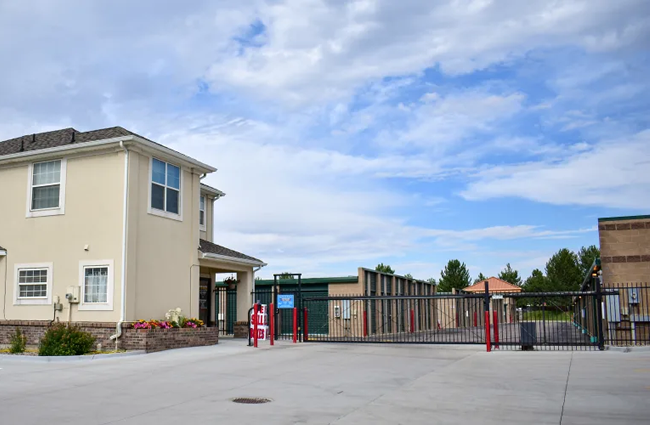 The front entrance to STOR-N-LOCK Self Storage in Littleton, Colorado