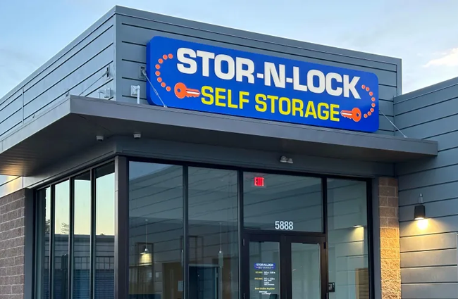 The front entrance to STOR-N-LOCK Self Storage in Boise, Idaho