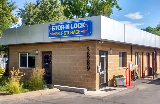 The front entrance to STOR-N-LOCK Self Storage in Boise, Idaho