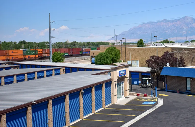 The front entrance to STOR-N-LOCK Self Storage in Riverdale, Utah