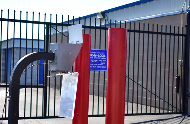 The front gate at STOR-N-LOCK Self Storage in Sandy, Utah