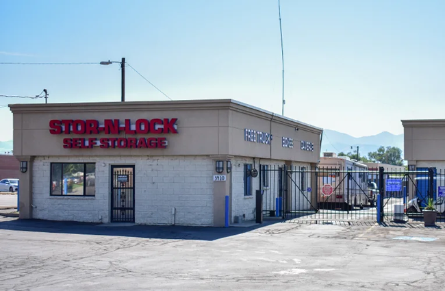 The front entrance to STOR-N-LOCK Self Storage in West Valley City, Utah