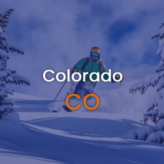 Image of a skier hitting the slopes in Colorado