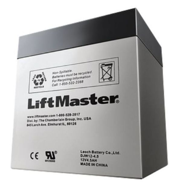 Une batterie Lift Master fabriquée en Chine