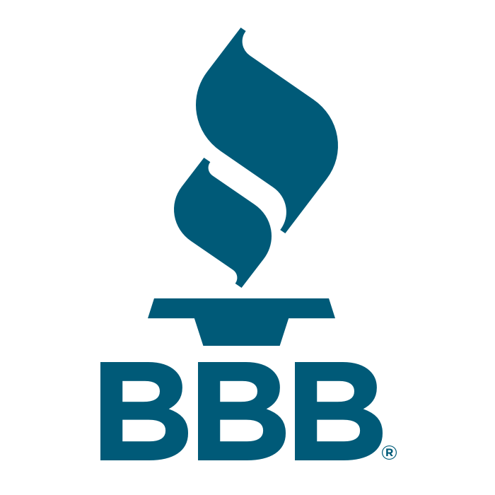 Le logo bbb est bleu et comporte une flamme.