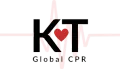KT Global CPR logo with a red heart and heartbeat line graphic.
