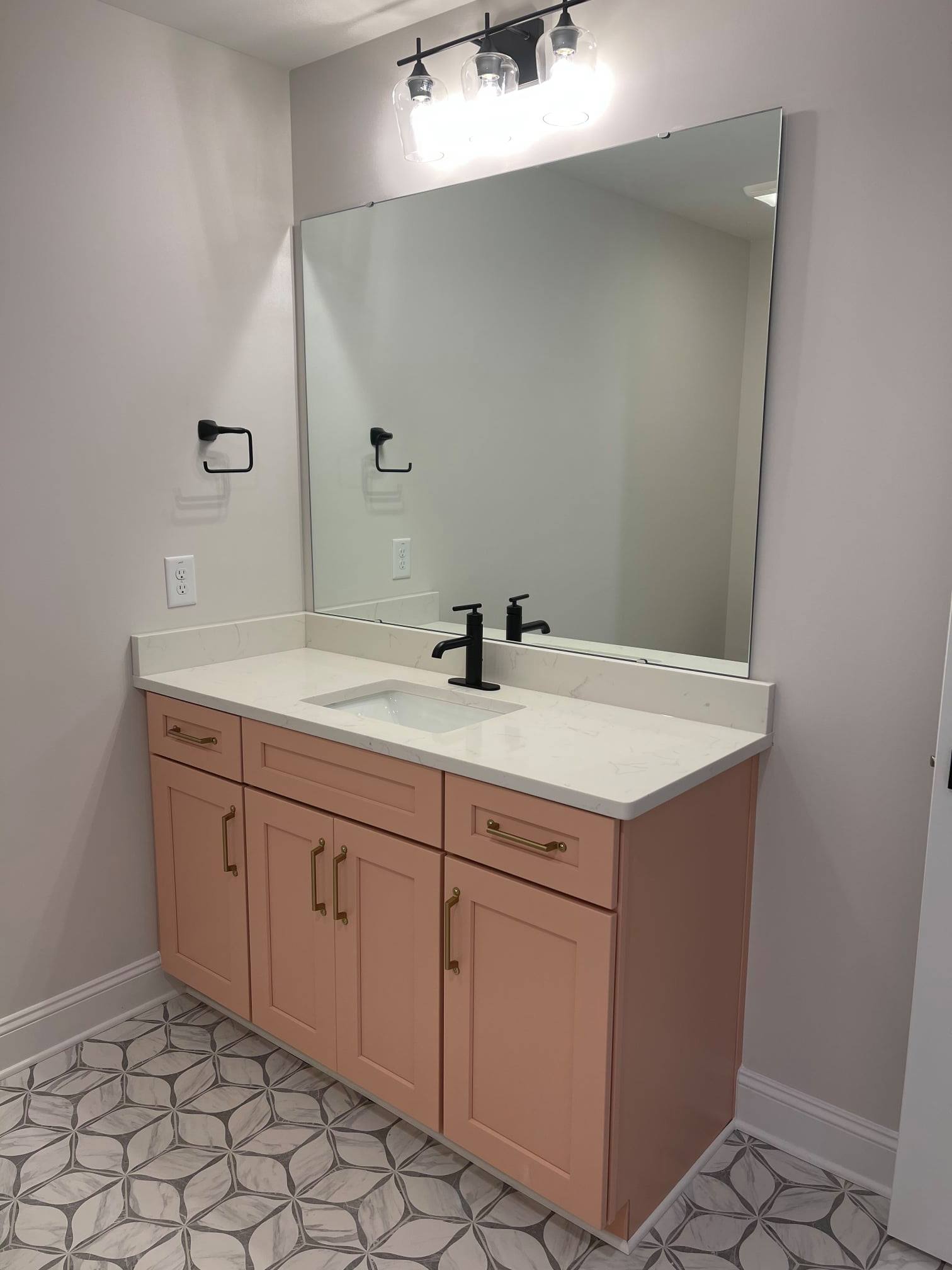 Salmon cabinets