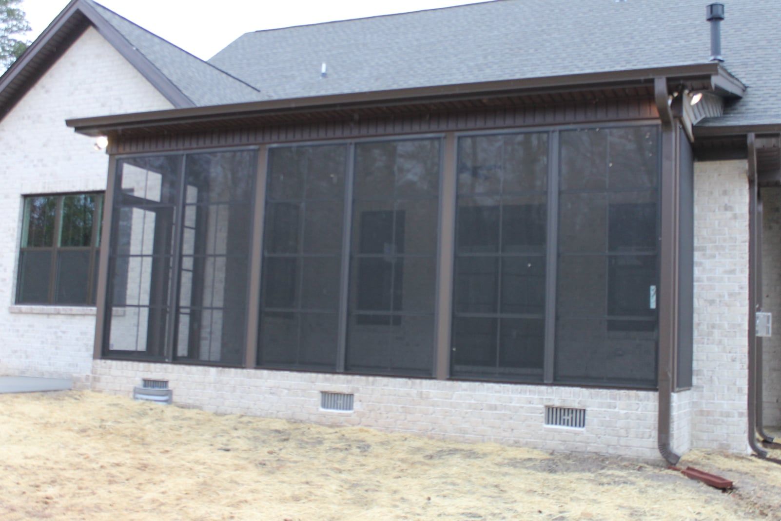 Exterior enclosed porch