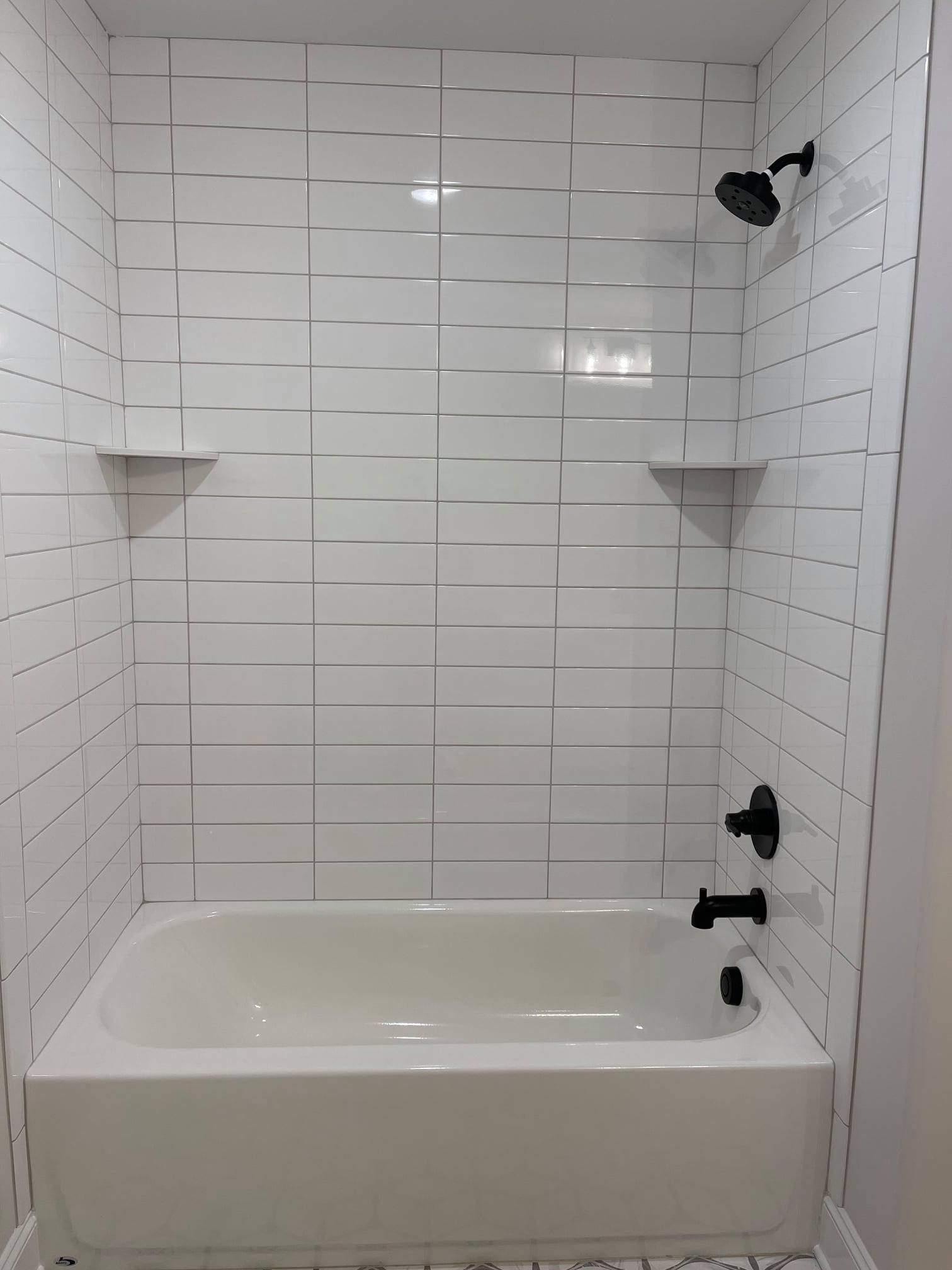 New shower installation