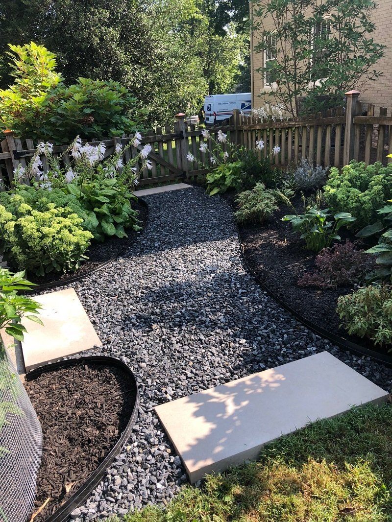 Portfolio — Rock pathway and garden in Lexington, KY