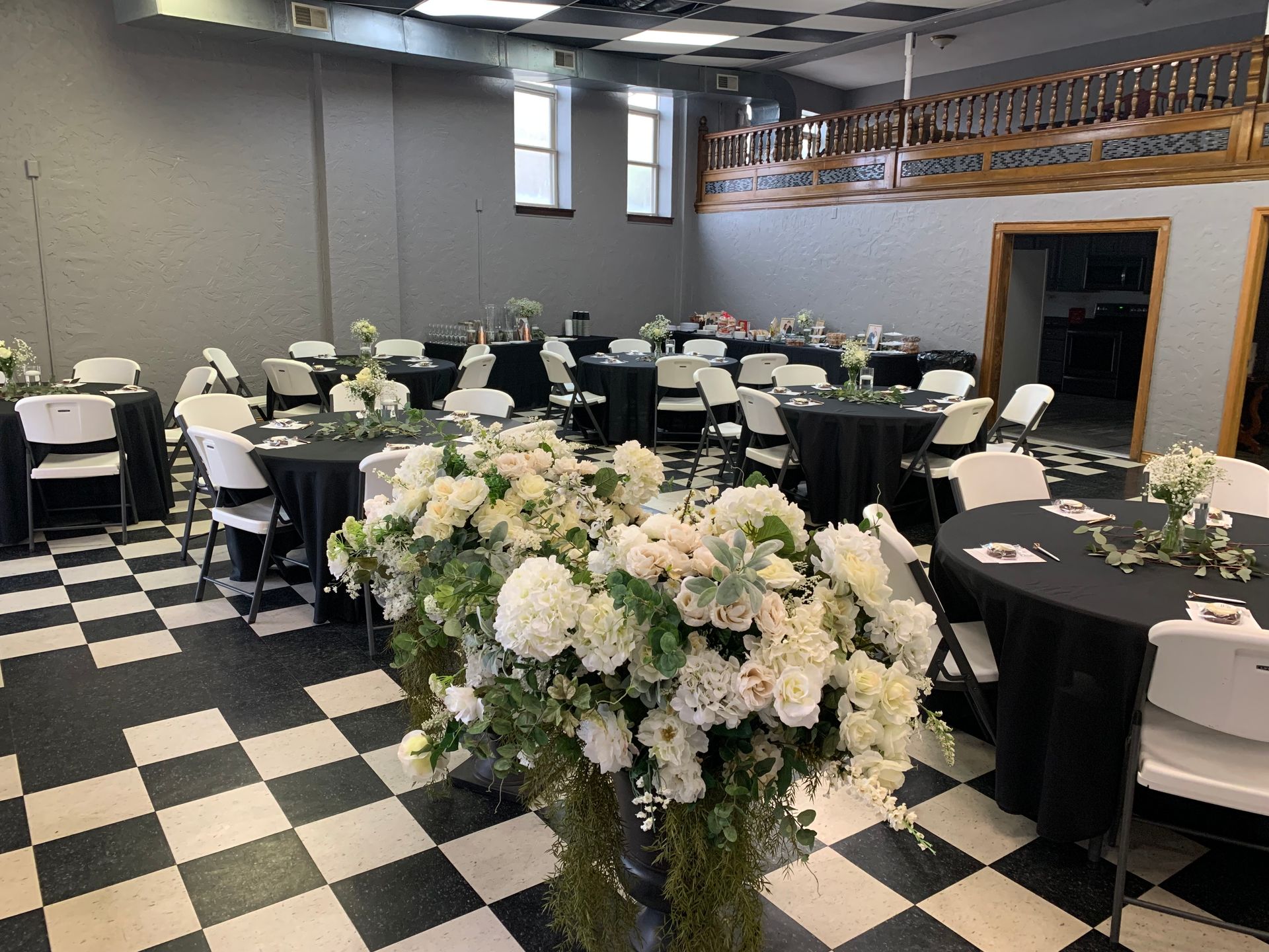 Ewing-Schwarzel Family Center Event Set Up