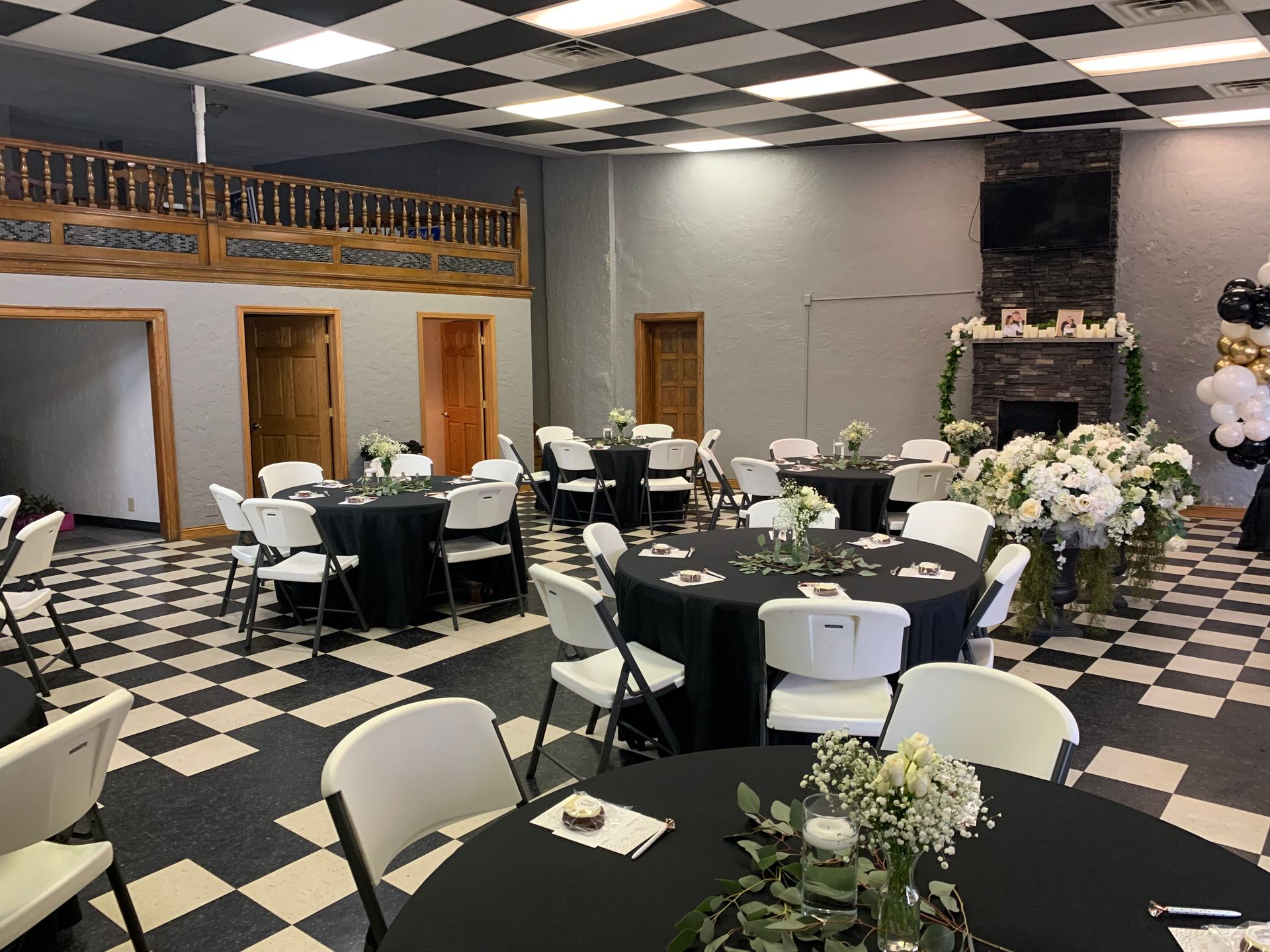 Ewing-Schwarzel Family Center Event Set Up