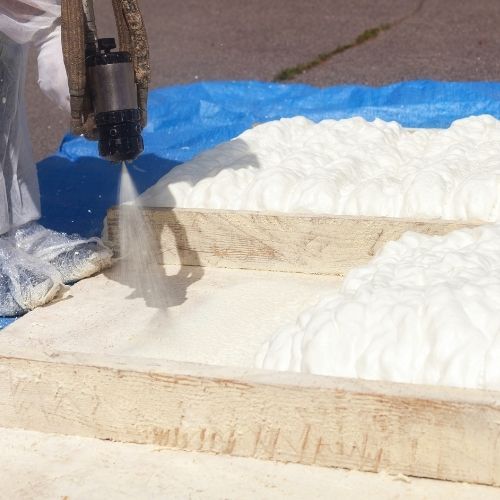 Spray Foam on pavement