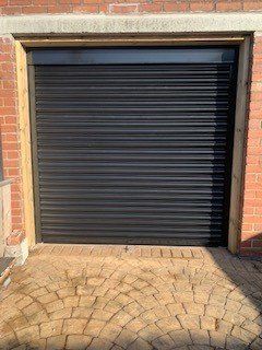 View of garage shutter doors installed in Newcastle