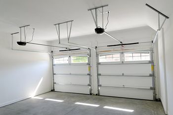 View of affordable garage doors installed by S&B Roller Shutters