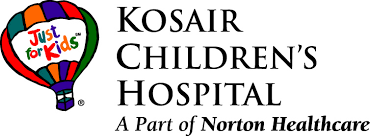 words Kosair Childrens hopspital with a hot air baloon