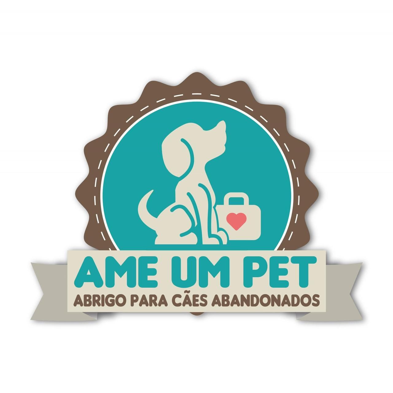 Um logotipo para uma empresa chamada ame um pet