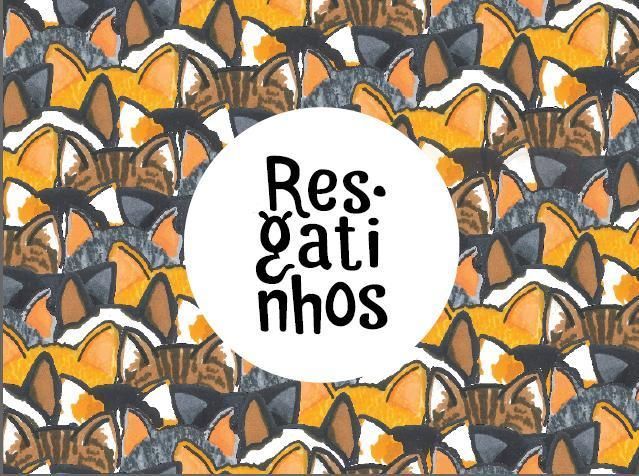 Um círculo com as palavras res gati nhos