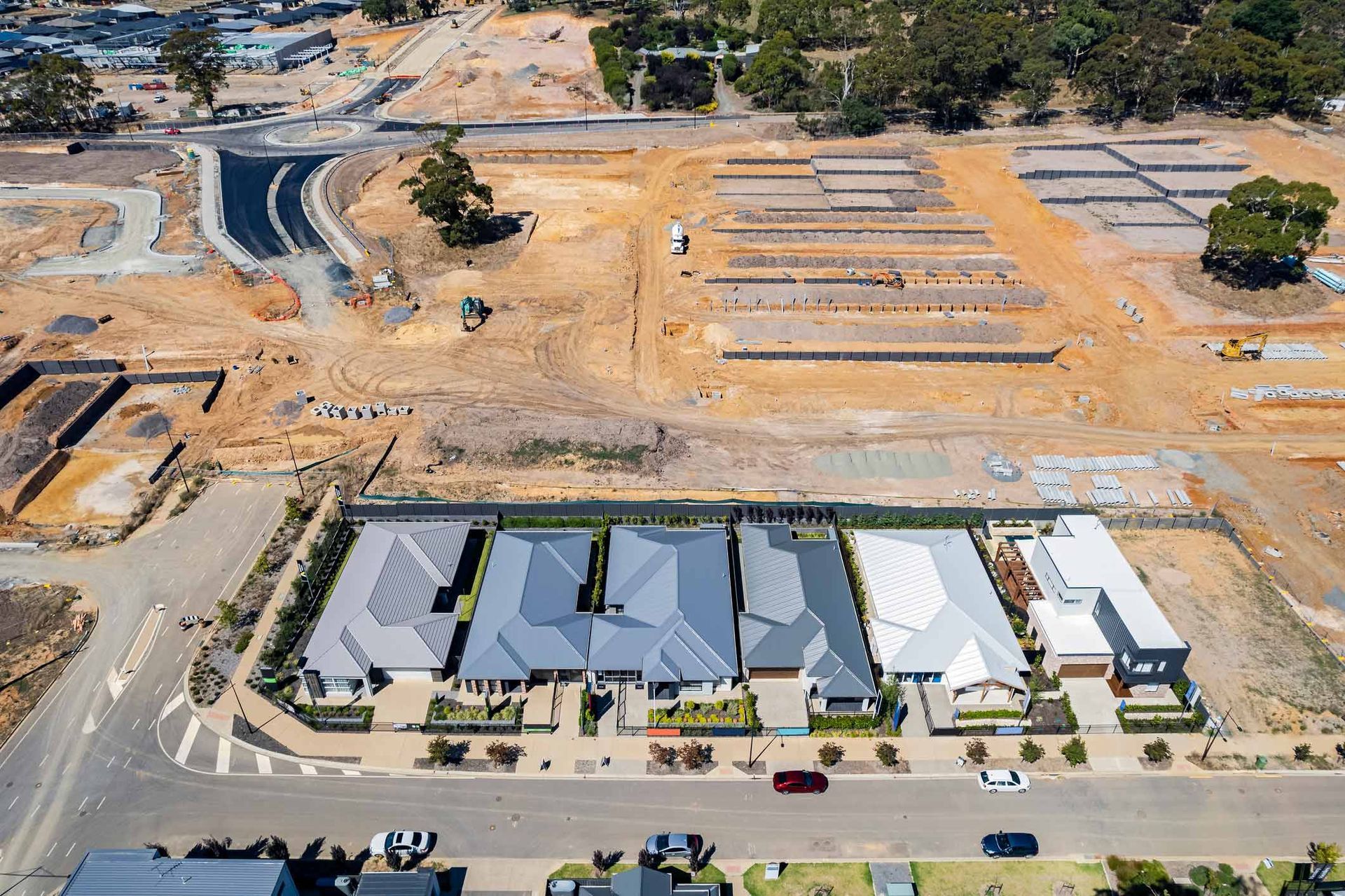 Aerial view of construction site | Sydney, NSW | Soilsrock Engineering Pty Ltd