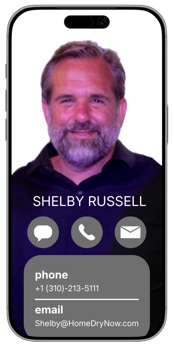 HomeDry Founder Shelby Russell South Bay water damage expert