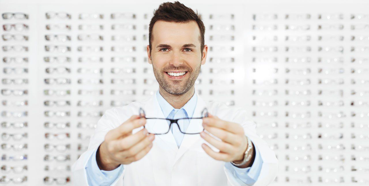 man showing off his lens