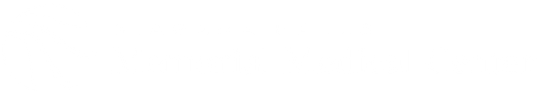 White horizontal banner with a black, stylized geometric logo centered on a light gray background