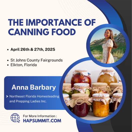 A poster for the importance of canning food by anna barbary