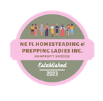 A logo for ne fl homesteading and prepping ladies inc.