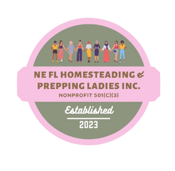 A logo for ne fl homesteading and prepping ladies inc.