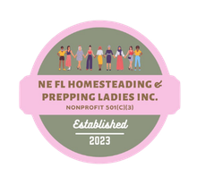 A logo for ne fl homesteading and prepping ladies inc.