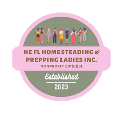 A logo for ne fl homesteading and prepping ladies inc.