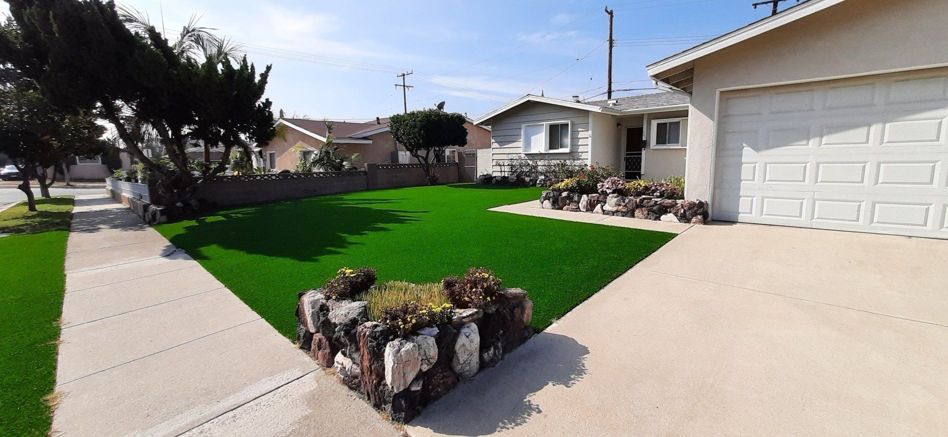 new artificial grass front yard