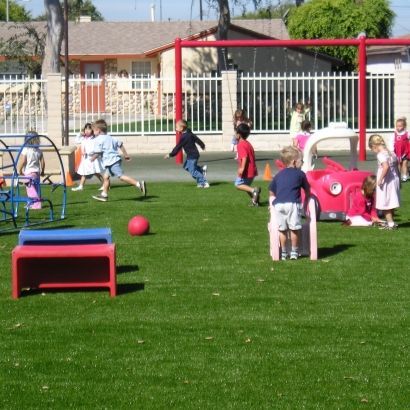 kids playing on artificial grass