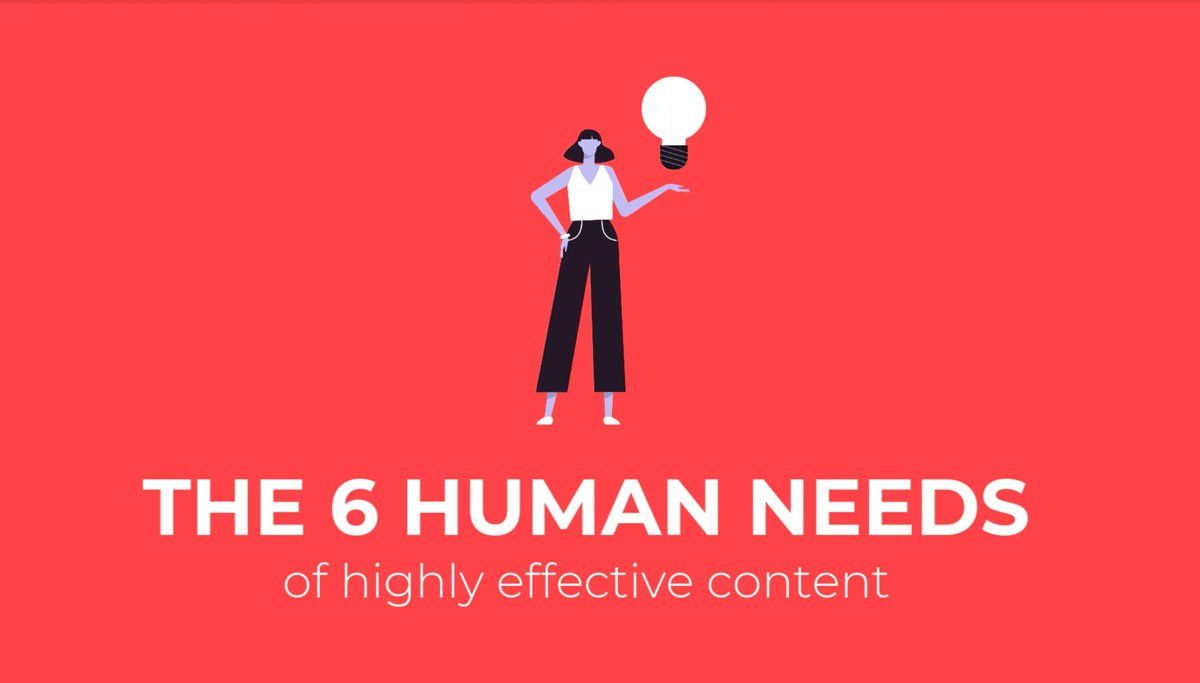 6 Human Needs of Highly Effective Content Video Thumbnail.