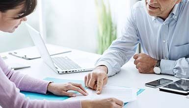 Accountant with client — Accounting Firm in Crystal River, FL Accountant with client — Accounting Firm in Crystal River, FL