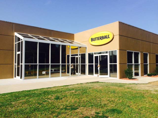 Butterball Office — Goldsboro, NC — Ernest Glass Co. Inc.