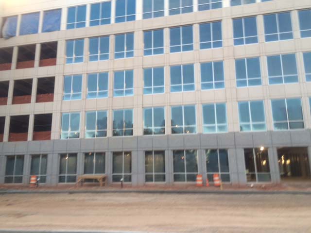 Front View Of Glass Windowed Large Building — Goldsboro, NC — Ernest Glass Co. Inc.