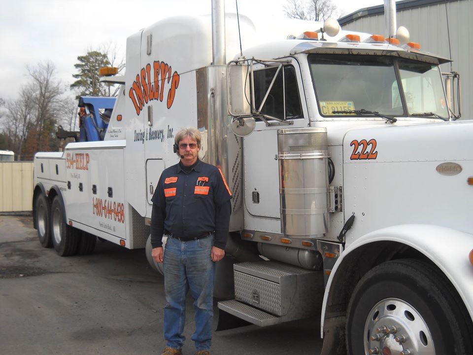 Driver Of The 222 Heavy Duty Unit — Insley’s Towing and Recovery — Pine Bluff, AR